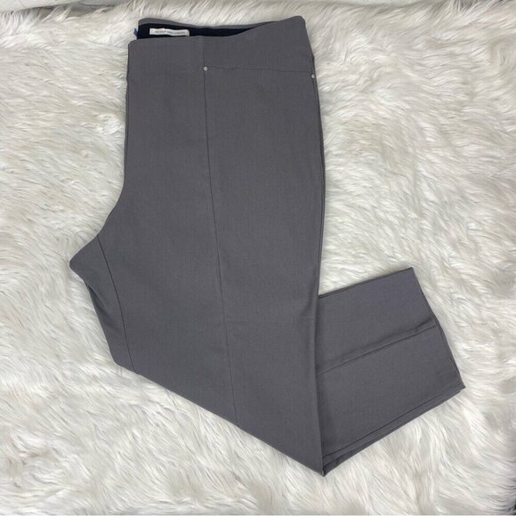 Yarn & Sea Women’s Gray Contemporary Stretch Straight Leg Preppy Pants 3X/W48 - Picture 2 of 10